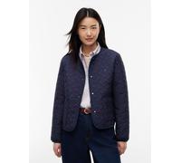 Steppjacke TOMMY HILFIGER "QUILTED LINER JACKET", Damen, Gr. XL (46), dunkelblau, Web, Obermaterial: 100% Polyester. Futter: 100% Polyester. Füllung: 100% Polyester, normal, Rundhals, Jacken Steppjack