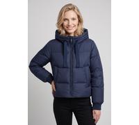 Steppjacke TOMMY HILFIGER "TH TAPE DOWN JACKET W/HOOD", Damen, Gr. XL (46), blau (dunkelblau), Steppware, Obermaterial: 100% Polyester. Futter: 100% Polyester. Füllung: 90% Daunen, 10% Federn, unifarb