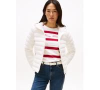 Tommy Hilfiger Damen Steppjacke Down Hooded Jacket mit Reißverschluss, Weiß (Ivory Silk), 3XL