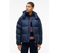 Steppjacke TOMMY JEANS "ALASKA DOWN PUFFER", Herren, Gr. 3XL, blau (schwarz night navy), Web, Obermaterial: 100% Polyester. Futter: 100% Polyester. Füllung: 90% Daunen, 10% Federn, unifarben, regular