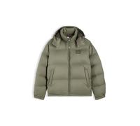 Steppjacke TOMMY JEANS "ALASKA DOWN PUFFER", Herren, Gr. XXL, grün (rocky mountain), Web, Obermaterial: 100% Polyester. Futter: 100% Polyester. Füllung: 90% Daunen, 10% Federn, regular fit normal, Run