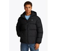 Steppjacke TOMMY JEANS "TJM ESSENTIAL DOWN JACKET EXT", Herren, Gr. 3XL, schwarz, Web, Obermaterial: 100% Polyester, Jacken Steppjacke, Winterjacke Outdoorjacke Gefüttert 2 in 1 Jacke abnehmbare Kapuz