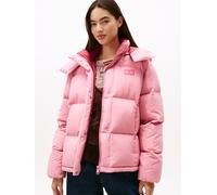 Steppjacke TOMMY JEANS "TJW ALASKA GRID DOWN JACKET EXT", Damen, Gr. XXXL(46), pink (mystic pink), Web, Obermaterial: 100% Polyester, unifarben, regular fit, Jacken Steppjacke (17194432-XXXL) mystic p