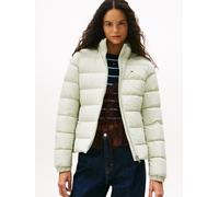 Steppjacke TOMMY JEANS "TJW BASIC HOODED DOWN JACKET EXT", Damen, Gr. M (38), grün (misty sage), Web, Steppware, Obermaterial: 100% Polyester. Futter: 100% Polyester. Wattierung: 70% Daunen, 30% Feder