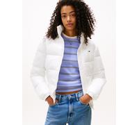 Steppjacke TOMMY JEANS "TJW PCKBL HOOD ESS PUFFER EXT", Damen, Gr. XXL (44), beige (ecru), Web, Obermaterial: 100% Nylon, leicht glänzend, unifarben, regular fit, Jacken Steppjacke (61933139-XXL) ecru