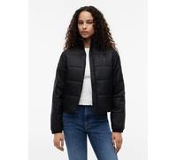 Steppjacke TOMMY JEANS "TJW REG PADDED JACKET", Damen, Gr. XS (34), schwarz, Steppware, Obermaterial: 100% Nylon. Futter: 100% Polyester. Füllung: 100% Polyester, unifarben, normal, Jacken Steppjacke,