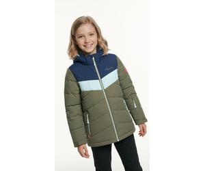 Steppjacke TROLLKIDS "GIRLS GRYLLEFJORD JACKET", Mädchen, Gr. 164, grün (navy, dusky olive, frosty mint), Steppware, Obermaterial: 100% Polyester. Futter: 100% Polyester. Wattierung: 100% Polyester, m