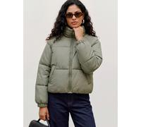 Steppjacke VERO MODA "VMBRENDA SHORT JACKET NOOS", Damen, Gr. L, grün (oil grün), Web, Obermaterial: 100% Polyester, unifarben, normal, elastischer Bund, Jacken Steppjacke, Kunstfaser, Stehkragen (328