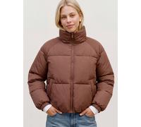 Steppjacke VERO MODA "VMBRENDA SHORT JACKET NOOS", Damen, Gr. M, braun (cocoa braun), Web, Obermaterial: 100% Polyester, unifarben, normal, elastischer Bund, Jacken Steppjacke, Kunstfaser, Stehkragen