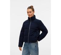Steppjacke VERO MODA "VMDEBRA SHORT JACKET GA ENT", Damen, Gr. L, blau (navy blazer), Web, Obermaterial: 100% Polyester, unifarben, regular fit, elastischer Bund, Jacken Steppjacke (40793801-L) navy b