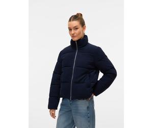 Steppjacke VERO MODA "VMDEBRA SHORT JACKET GA ENT", Damen, Gr. XS, blau (navy blazer), Web, Obermaterial: 100% Polyester, unifarben, regular fit, elastischer Bund, Jacken Steppjacke (40793801-XS) navy