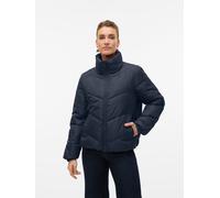 Steppjacke VERO MODA "VMLIGARIO SHORT JACKET BOO", Damen, Gr. S, navy blazer, Web, Obermaterial: 100% Polyester, unifarben, regular fit, elastischer Bund, Jacken Steppjacke (46681650-S) navy blazer