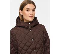 Steppjacke VILA "VITATE L/S HOODED JACKET - NOOS", Damen, Gr. 40, braun (coffee bean), Web, Obermaterial: 100% Polyester, unifarben, regular fit, Jacken Steppjacke, Kunstfaser (73520307-40) coffee bea