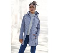 Steppjacke VIVANCE, Damen, Gr. 44, blau, Steppware, Obermaterial: 100% Polyester. Ärmel: 100% Polyester, meliert, Jacken Steppjacke, mit Strickfleece-Ärmeln (79960047-44) blau