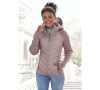 Steppjacke VIVANCE, Damen, Gr. 44, rosa (altrosa), Steppware, Obermaterial: 100% Polyester. Ärmel: 100% Polyester, meliert, Jacken Steppjacke, mit Strickfleece-Ärmeln (19454025-44) altrosa