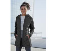 Steppjacke VIVANCE, Damen, Gr. 44, schwarz, Steppware, Obermaterial: 100% Polyester. Ärmel: 100% Polyester, Jacken Steppjacke, mit Strickfleece-Ärmeln (95054619-44) schwarz