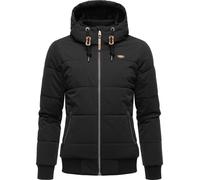 Steppjacke wasserdicht mit Kapuze "Nuggys Solid" Black XXXL