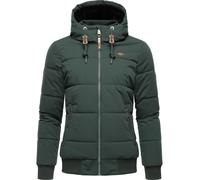 Steppjacke wasserdicht mit Kapuze "Nuggys Solid" Dark Green XXL