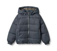 Steppjacke WHEAT "Puffer Jacket Cammoe", Kinder, Gr. 110, blau (ink), Web, Obermaterial: 100% Polyester, unifarben, normal, Rippbündchen, Jacken Steppjacke, wasserdicht, atmungsaktiv (99380325-110) in