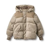 Steppjacke WHEAT "Puffer Jacket Mads", Mädchen, Gr. 104, grau (grau stone), Web, Obermaterial: 100% Polyester, unifarben, normal, Rippbündchen, Jacken Steppjacke, wasserdicht, atmungsaktiv (38711631-1