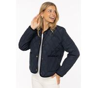 Steppjacke ZWILLINGSHERZ "Classic", Damen, Gr. XL, blau (marine), Steppware, Obermaterial: 100% Polyester, unifarben, hüftbedeckend, ohne Ausschnitt, eingefasste Kante, Jacken Steppjacke, Kordkragen,