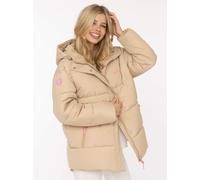 Steppjacke ZWILLINGSHERZ "„Love More“", Damen, Gr. M, beige, Obermaterial: 100% Polyester, Jacken Steppjacke, Kapuze mit Tunnelzug, verdeckter Reißverschluss, dezente Details, Topseller (84462266-M) b