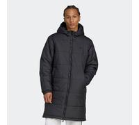 Steppmantel ADIDAS ORIGINALS "ADICOLOR LONG", Herren, Gr. XXL, schwarz (schwarz, schwarz, schwarz, schwarz), Obermaterial: 100% Polyester, angesetztes Bündchen, Mäntel Steppmantel (78031245-XXL) schwa