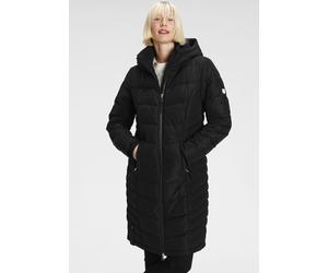 Steppmantel ALPENBLITZ "Konstanz", Damen, Gr. 40, schwarz, Web, Obermaterial: 100% Polyester. Futter: 100% Polyester. Kapuzenfutter: 100% Polyester. Wattierung: 100% Polyester, kontrastfarbene Details