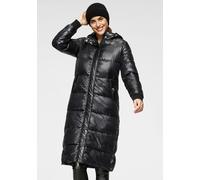 Steppmantel ALPENBLITZ "Wintermärchen", Damen, Gr. 50, schwarz, Web, Obermaterial: 100% Polyester. Futter: 100% Polyester. Wattierung: 100% Polyester, kontrastfarbene Details, unifarben, figurumspiele