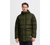 Steppmantel BLEND "BHOuterwear", Herren, Gr. L, forest night, 100% Polyester, unifarben, Basic, regular fit knielang, normaler offener Saum, Mäntel Steppmantel, Wärmender Basic Steppmantel mit Taschen