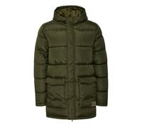 Steppmantel BLEND "BHOuterwear", Herren, Gr. L, forest night, 100% Polyester, unifarben, Basic, regular fit knielang, normaler offener Saum, Mäntel Steppmantel, Wärmender Basic Steppmantel mit Taschen