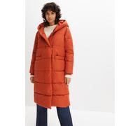 Steppmantel BONPRIX, Damen, Gr. 44, orange (rotorange), Steppware, Obermaterial: 100% Polyester. Futter: 100% Polyester. Füllung: 100% Polyester, unifarben, oversize knielang, Rippbündchen, Mäntel Ste
