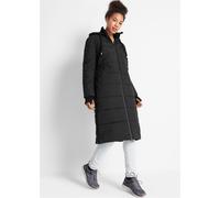 Steppmantel BONPRIX, Damen, Gr. 48, schwarz, Obermaterial: 100% Polyester. Futter: 100% Polyester. Wattierung: 100% Polyester, unifarben, oversize, Rippstrickbündchen, Mäntel Steppmantel, mit Kapuze,