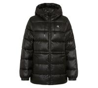 Steppmantel CALVIN KLEIN JEANS, Damen, Gr. S, schwarz, Web, Obermaterial: 100% Polyester, unifarben, regular fit ca. Mitte Oberschenkel, hoch geschlossener Ausschnitt, Bündchen mit Gummizug, Mäntel St