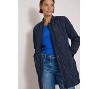 Steppmantel CECIL, Damen, Gr. XXL (46), blau (schwarz navy blau), Stoff, Oberstoff: 100% Polyester. Füllung: 100% Polyester. Futter: 100% Polyester, unifarben, normal ca. Mitte Oberschenkel, hoch gesc