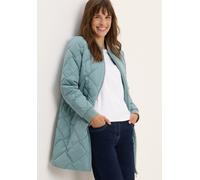 Steppmantel CECIL, Damen, Gr. XXL (46), grün (ice hill grün), Web, Obermaterial: 100% Polyester. Futter: 100% Polyester, regular fit ca. Mitte Oberschenkel, Rippbündchen, Mäntel Steppmantel, leicht ge