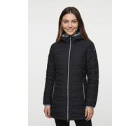 Steppmantel CMP "WOMAN PARKA FIX HOOD", Damen, Gr. 48, schwarz (antracite), Obermaterial: 100% Polyester. Futter: 100% Polyester. Wattierung: 100% Polyester, Mäntel Steppmantel, mit Kapuze, aus Polyes