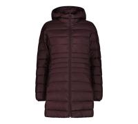 Steppmantel CMP "WOMAN PARKA ZIP HOOD", Damen, Gr. 44, braun (schwarz berry), Obermaterial: 55% Nylon, 45% Polyester. Futter: 100% Polyester. Wattierung: 100% Polyester, Mäntel Steppmantel, mit abnehm