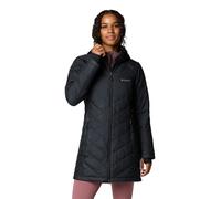 Steppmantel COLUMBIA "Heavenly Long Hooded Jacket", Damen, Gr. XS (32), schwarz, Steppware, Obermaterial: 100% Polyester, unifarben, lässig geschnitten Po-bedeckend, hoch geschlossener Ausschnitt, ein