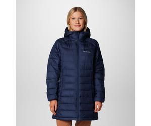 Steppmantel COLUMBIA "Powder Lite II Mid Jacket", Damen, Gr. M, collegiate navy, Obermaterial: 100% Polyester. Wattierung: 100% Polyester, Po-bedeckend, Mäntel Steppmantel (26534123-M)