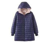 Steppmantel Damen Leicht Parka Mit Teddyfutter Coatigan Beige Jacke Mit Kapuze Damen Blau Blazer Rot