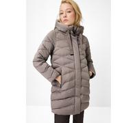 Steppmantel FUCHS SCHMITT "Steppkurzmantel", Damen, Gr. 38, camel, Web, Obermaterial: 100% Polyester, unifarben, regular fit ca. Mitte Oberschenkel, hoch geschlossener Ausschnitt, abgerundeter Saum, M