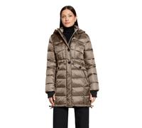Steppmantel GIL BRET, Damen, Gr. 38, schwarz earth, Steppware, Obermaterial: 100% Polyamid, unifarben, körpernah knielang, Rundhals, Bündchen, Mäntel Steppmantel, Wintermantel mit abnehmbarer Kapuze u