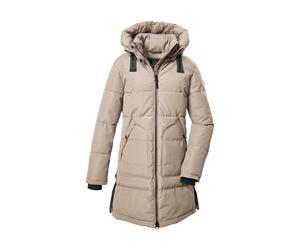 Steppmantel "GW 18 WMN QLTD PRK", Damen, Gr. 40, beige (hellbeige), Oberstoff: 88% Polyester, 12% Baumwolle, Futter: 100% Polyester (recycelt), Wattierung: 100% Polyester, G.I.G.A. DX BY KILLTEC, Mänt