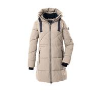 Steppmantel "GW 56 WMN QLTD PRK", Damen, Gr. 46, beige (hellbeige), Obermaterial: 100% Polyester;Futter: 100% Polyester;Füllung: 100% Polyester, G.I.G.A. DX BY KILLTEC, Mäntel Steppmantel, Wasserabwei