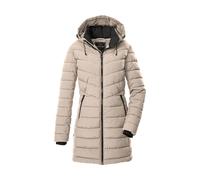 Steppmantel "GW 74 WMN QLTD PRK", Damen, Gr. 38, beige (hellbeige), Obermaterial: 100% Polyester;Futter: 100% Polyester;Füllung: 100% Polyester, G.I.G.A. DX BY KILLTEC, Mäntel Steppmantel, Wasserabwei
