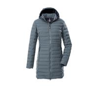 Steppmantel "GW 77 WMN QLTD PRK", Damen, Gr. 42, blau (graublau), Obermaterial: 100% Polyester.Futter: 100% Polyester.Füllung: 100% Polyester, G.I.G.A. DX BY KILLTEC, Mäntel Steppmantel, Damen Funktio