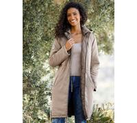 Steppmantel HEINE, Damen, Gr. 42, beige (taupe), 100% Polyester, Wattierung:100% Polyester, Mäntel Steppmantel (36892402-42) taupe