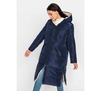 Steppmantel HEINE, Damen, Gr. 42, blau (marine, beige), 100% Polyester, Wattierung:100% Polyester, unifarben, unifarben mit Farbeinsatz, unifarben mit Farbeinsätzen, Mäntel Steppmantel (63536411-42) m