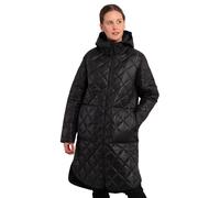 Steppmantel ICEPEAK "AALEA", Damen, Gr. 38, schwarz, Steppware, Obermaterial: 100% Polyamid. Futter: 100% Polyester. Wattierung: 100% Polyester, A-Linie normal, elastischer Bund mit innenliegendem Gum